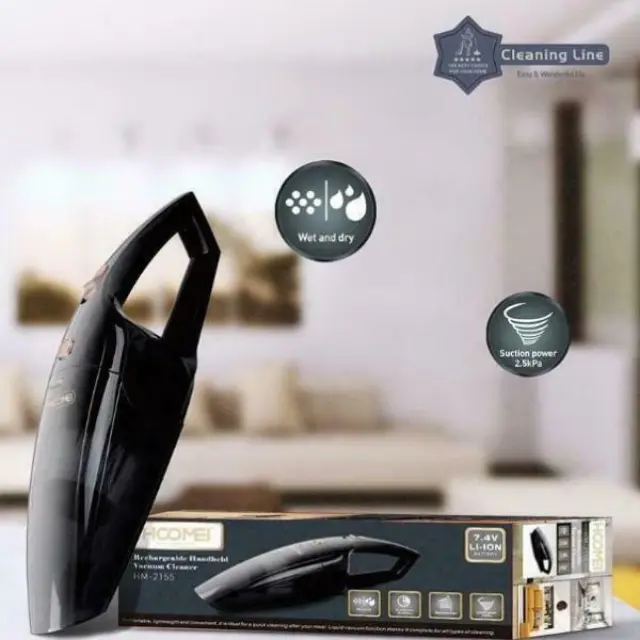 Hoomei HM-2155 Επαναφορτιζόμενο Σκουπάκι 7.4V Μαύρο 2