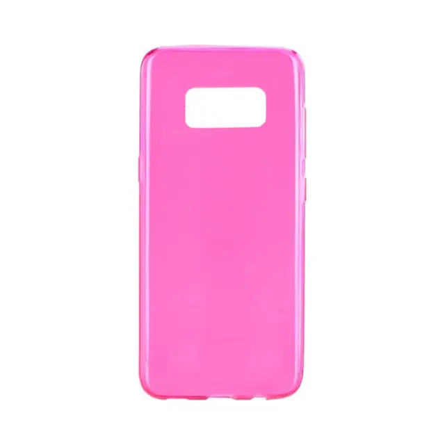 Θήκη Σιλικόνης Ultra Slim Silicone Case Για Samsung Galaxy S8 Ροζ Διάφανη