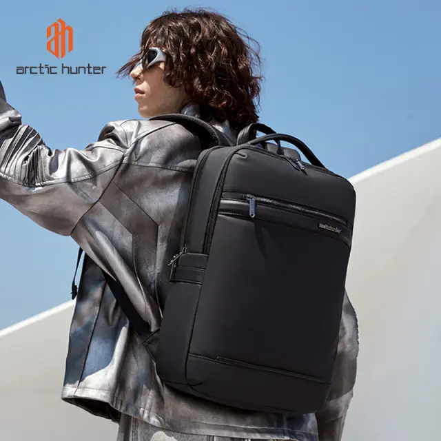 ARCTIC HUNTER τσάντα πλάτης B00872 με θήκη laptop 15.6", 14.5L, μαύρη 2