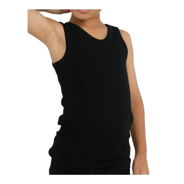 FMS Παιδικό Φανελάκι Unisex Τιράντα, Χρώμα Μαύρο 2