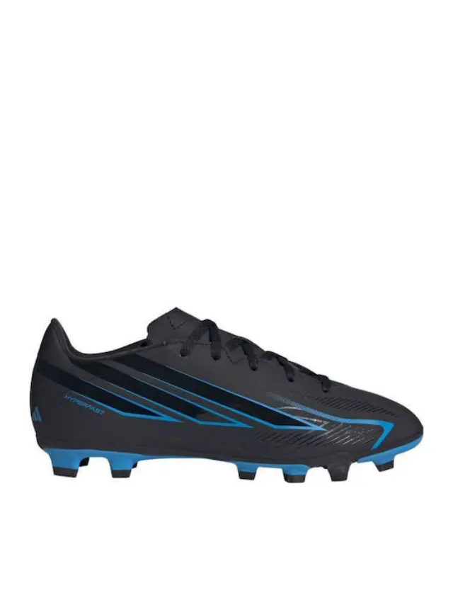 Adidas F50 Hyperfast Club FG/MG Cleats With Molded Studs Black KK1306 - 35 1/2