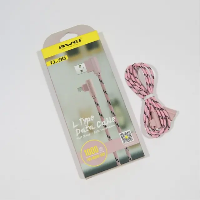 Micro USB ΚΑΛΩΔΙΟ 2.1A ΦΟΡΤΙΣΗΣ ΚΑΙ ΜΕΤΑΦΟΡΑΣ ΔΕΔΟΜΕΝΩΝ AWEI PH-CL-90 2
