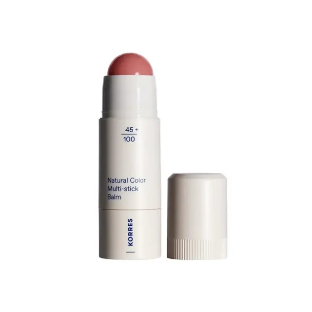Korres Natural Color Multi-Stick Balm 12 Petal Pink, Κρεμώδες Multi-Stick Προσώπου Απόχρωση 12 Petal Pink 4.5gr