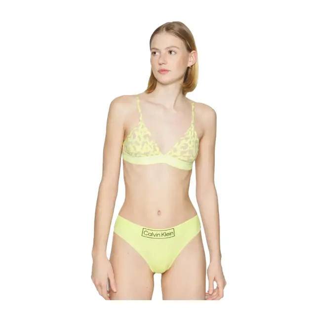 Calvin Klein Γυναικείο String Reimagine Heritage Thong, Χρώμα Cyber Green - M 3