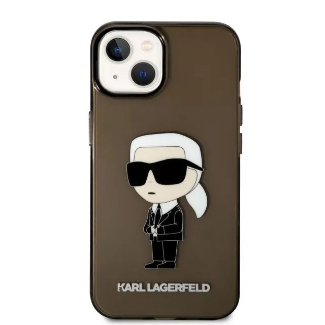 Karl Lagerfeld IML Ikonik NFT Case for iPhone 14 Plus Black 2