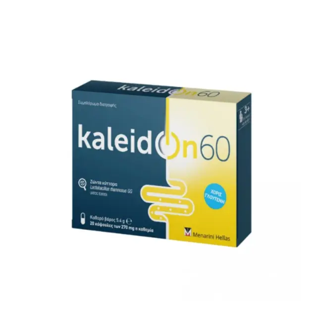 Kaleidon 60 Συμπλήρωμα με Προβιοτικά 270mg Lactobacillus Rhamnosus GG 20 κάψουλες