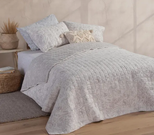 ΚΟΥΒΕΡΛΙ ΜΟΝΟ GARNET 180X240 GREY NEF NEF