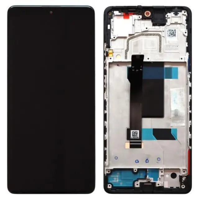 Οθόνη με Touch Screen & Μεσαίο Πλαίσιο Xiaomi Redmi Note 12 Pro 5G Μαύρο (Original) N63769
