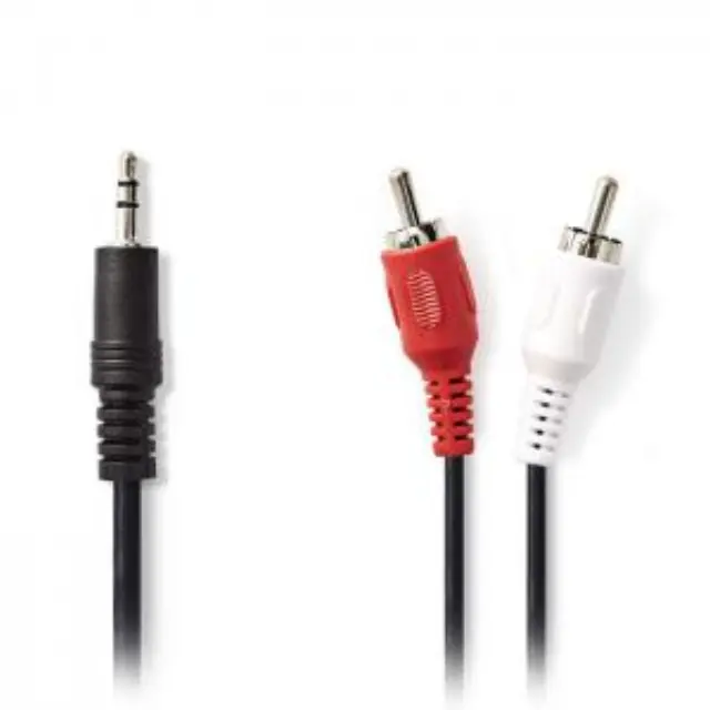 Καλώδιο 2x RCA αρσ. - 3,5mm Stereo αρσ, 2m. 3