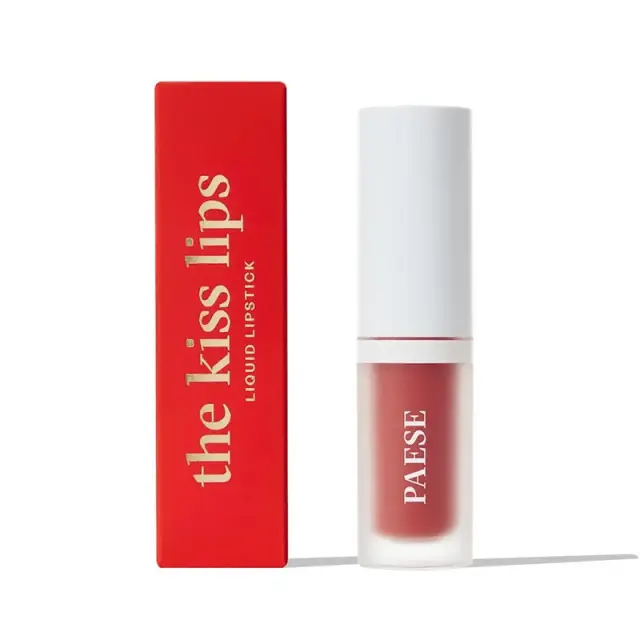 Paese Liquid Lipstick The Kiss Lips 02 Nude Coral, Κραγιόν σε Υγρή Μορφή σε Απόχρωση 02 3,4ml
