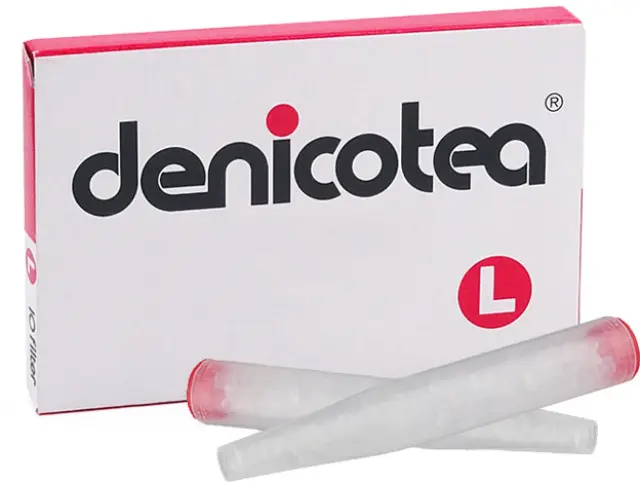 Denicotea Ανταλλακτικά Φίλτρα Πίπας 8mm - Long (Μήκος 55mm) - 10τεμ.