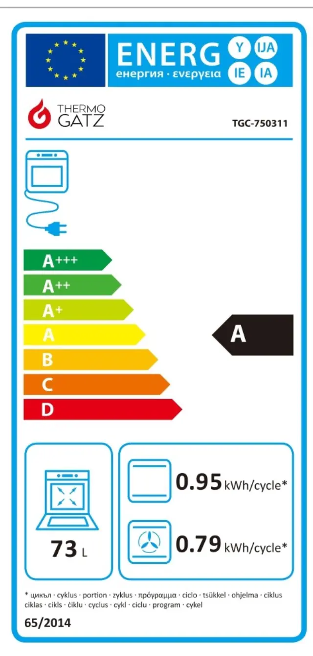THERMOGATZ - ΦΟΥΡΝΟΣ ΗΛΕΚΤΡΙΚΟΣ TGC 750311 GL 3
