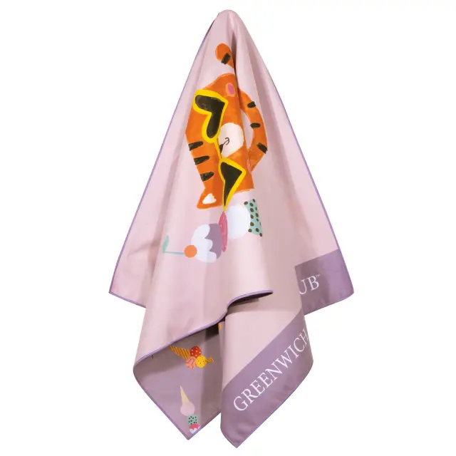 Πετσέτα Θαλάσσης 70x140 280gsm Greenwich Polo Club 4082 Pink-Purple 100% Microfiber 2