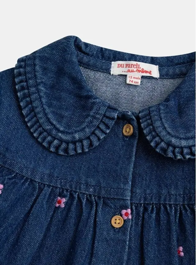 Βρεφικό Φόρεμα Chic Denim ΜΠΛΕ 2