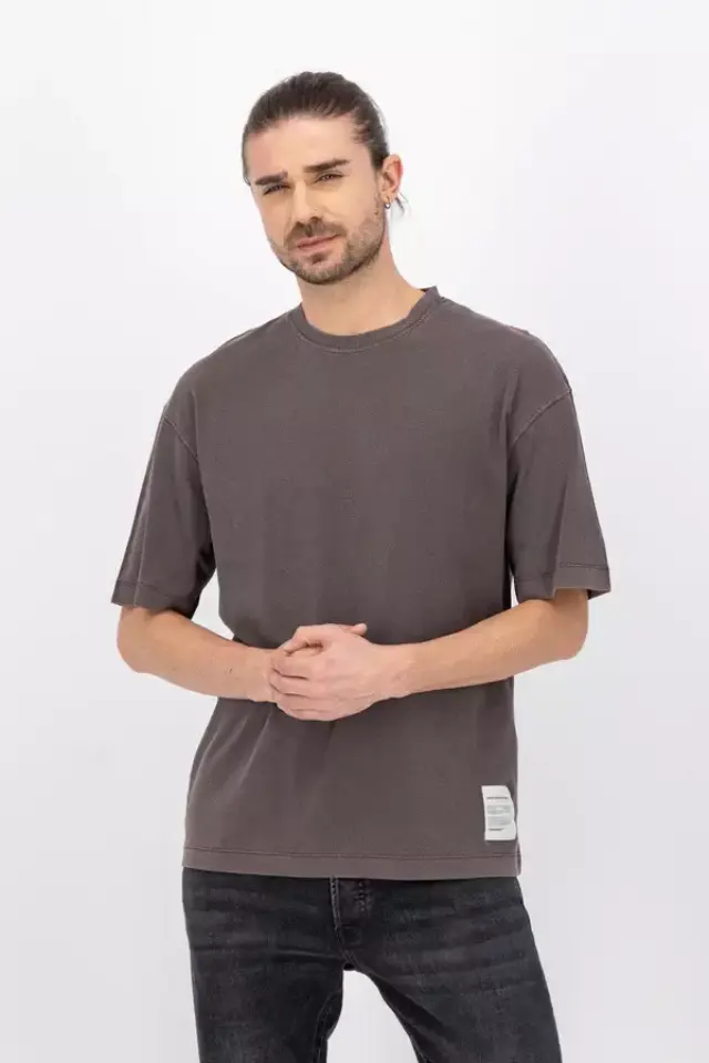 Jack & Jones - Jorwash Ανδρικό T-shirt 12222791 Καφέ - L