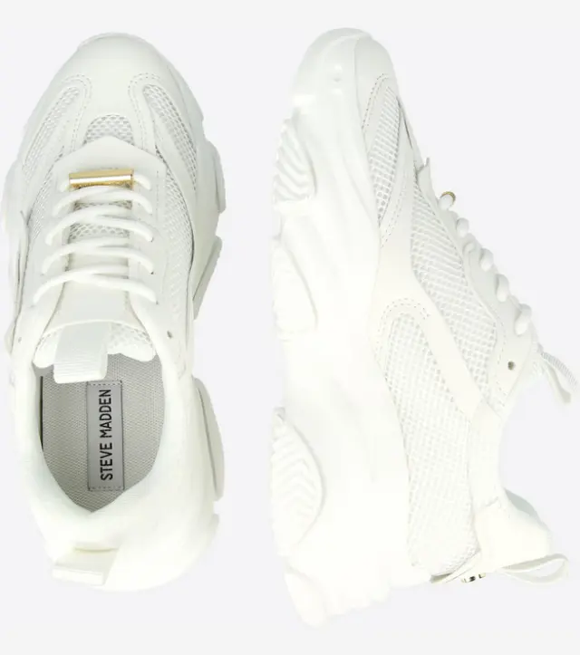 Γυναικεία Sneakers Steve Madden Possession-E 11004652-124 White/Gold Άσπρο - 41 2