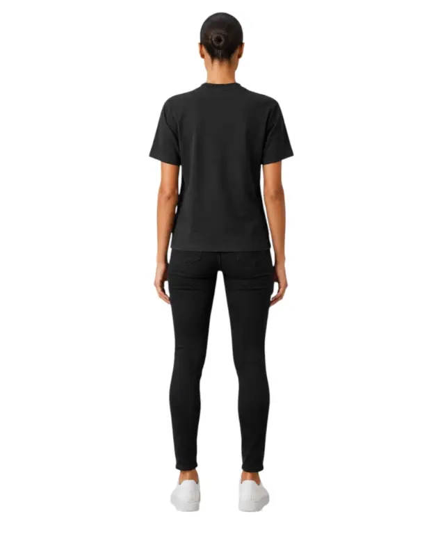 Calvin Klein - Γυναικείο T-Shirt Classic Left Chest Graphic LV047G836G-UB1 Μαύρο - XS 2