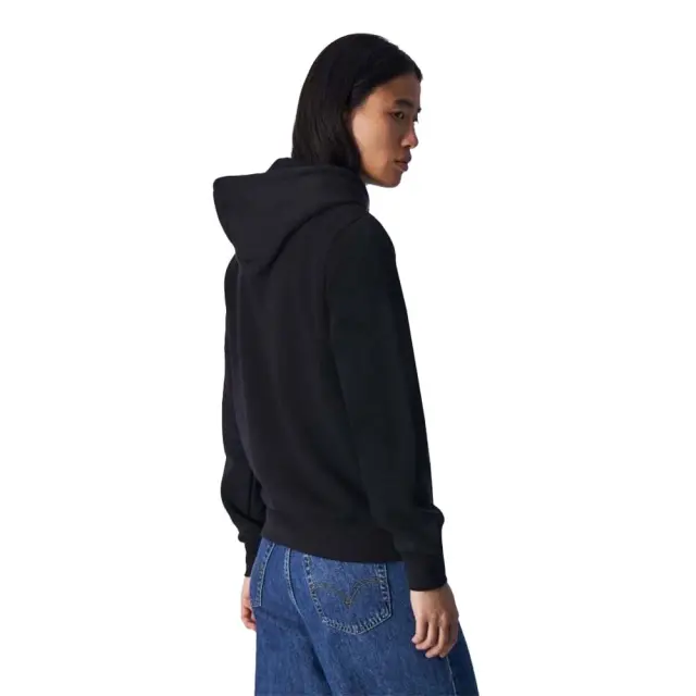 Champion Women's Regular Fit Script Logo Light Fleece Hoodie Μαύρο 116579-KK001 (Champion) 3