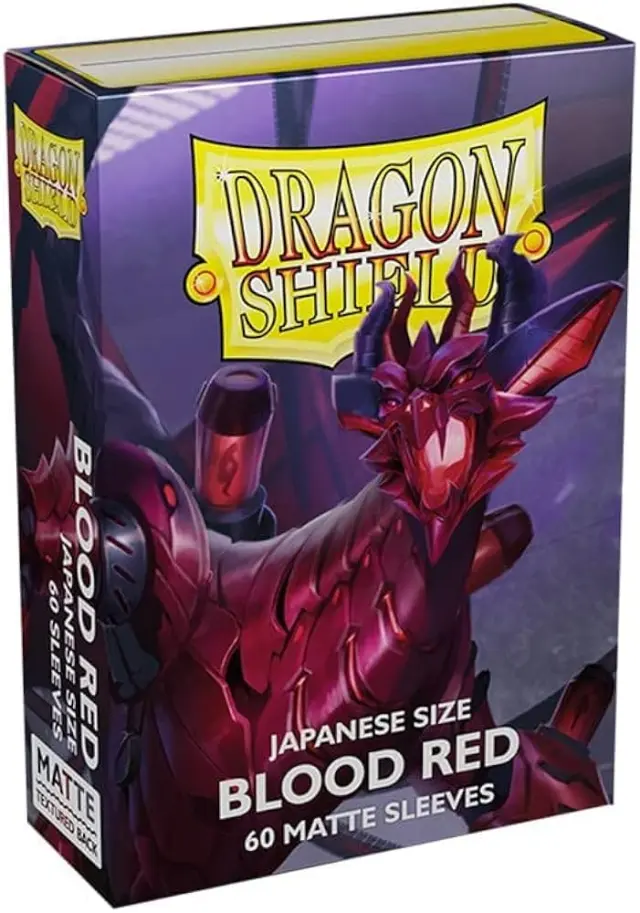Dragon Shield Japanese Matte Sleeves - Blood Red 'Juusouken' (60 Sleeves)