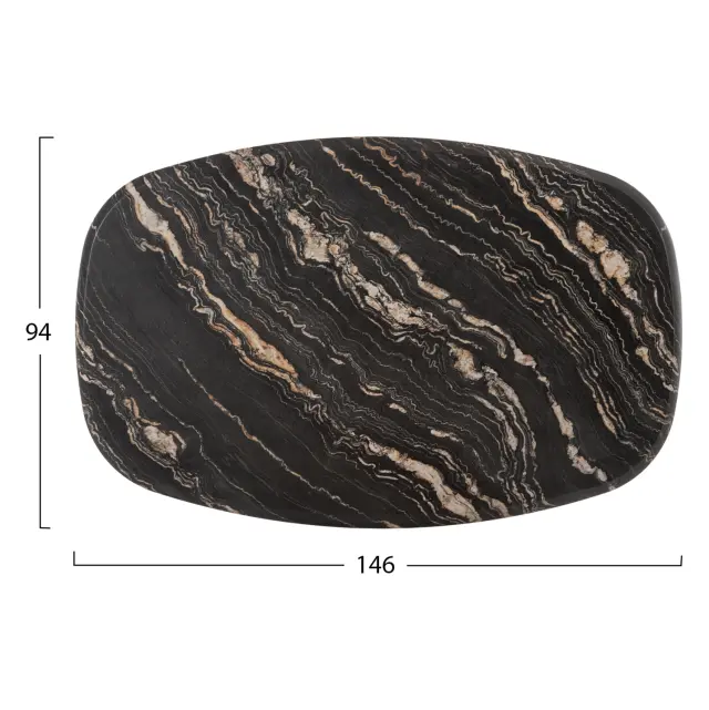 ΕΠΙΦΑΝΕΙΑ ΤΡΑΠΕΖΙΟΥ 5787 WERZALIT FB95916.15 BLACK GOLD MARBLE 146X94 εκ. 2