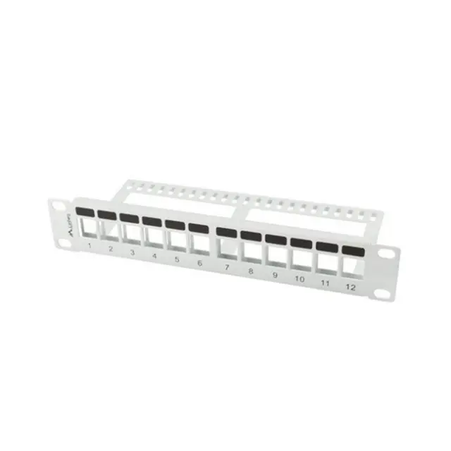 Lanberg Patch Panel Blank 12port 1U 10" Gray (PPKS-9112-S)