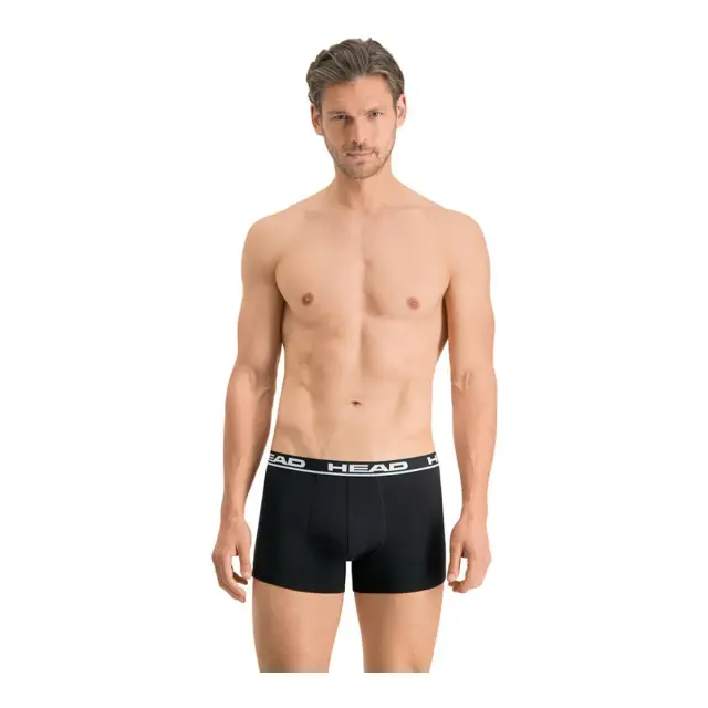 HEAD Ανδρικό Boxer Super Soft Cotton - Διπλό Πακέτο, Χρώμα Μαύρο 2