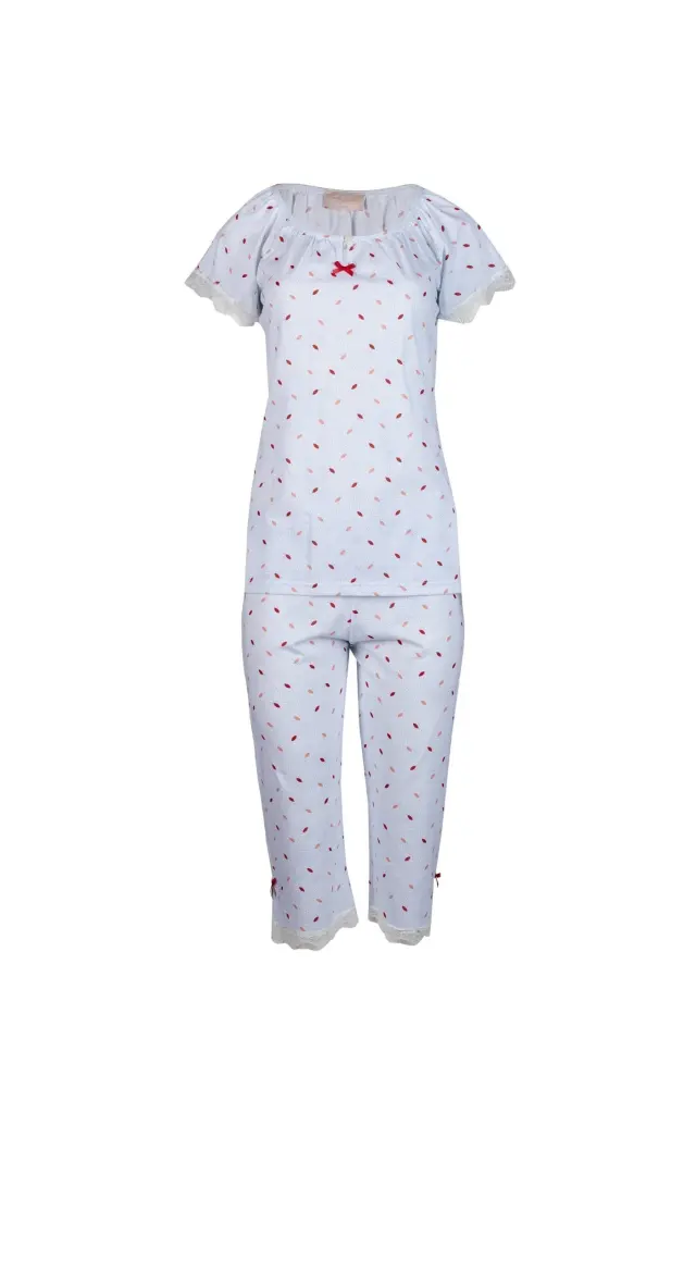 S792 - Type - PIJAMA SUMMER LEAVES CAPRI