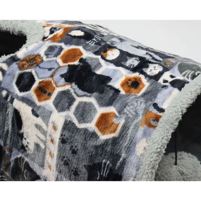 Παιχνίδι Γάτας Τούνελ Fleece Με Σχέδια 68x26cm 3