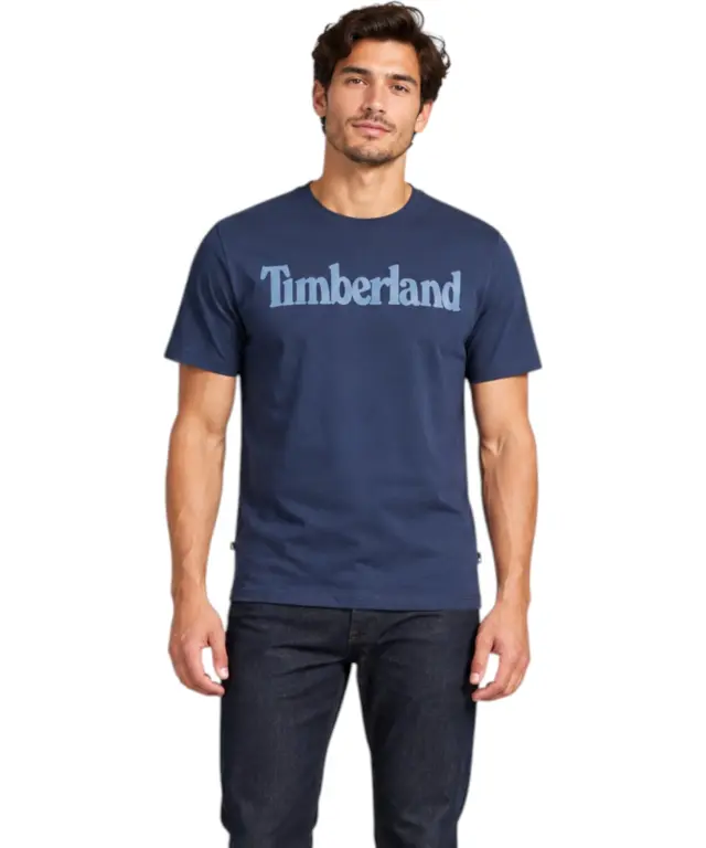 Timberland - Ανδρικό T-shirt TFO SS Linear Tee TB0A2BRN-Z02 Μπλε - S