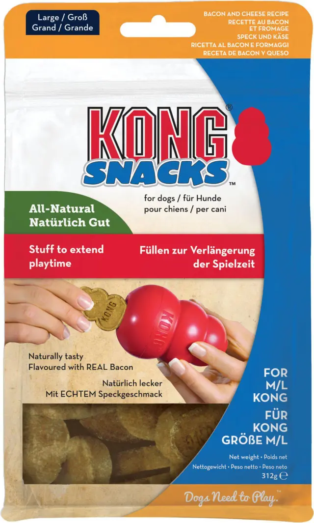 KONG - Snacks Bacon & Cheese S 198G (634.6544) - Pet Supplies