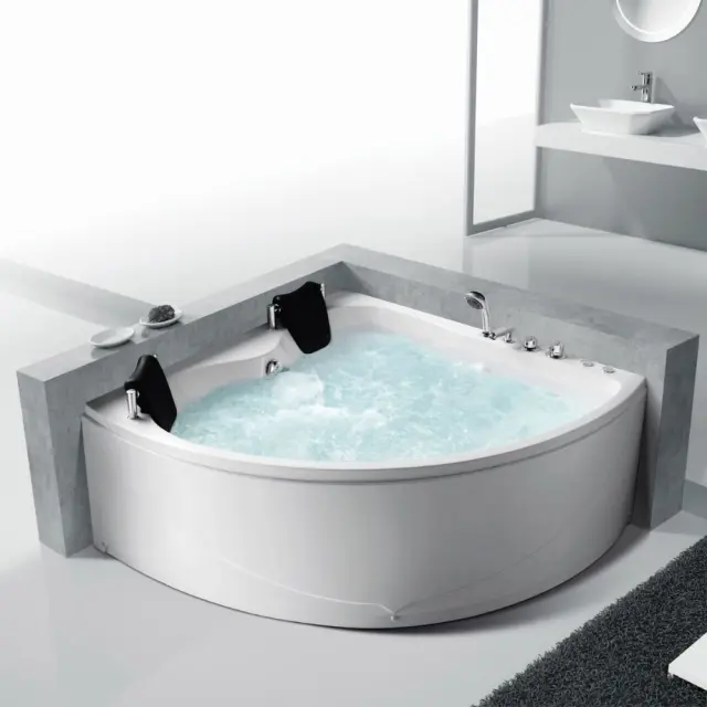 Μπανιέρα υδρομασάζ LUSTICIA K-1202 BIANCO LUCIDO