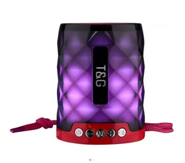 T&G TG155 Ηχείο Bluetooth 5W με Ραδιόφωνο και Διάρκεια Μπαταρίας έως 3 ώρες Κόκκινο
