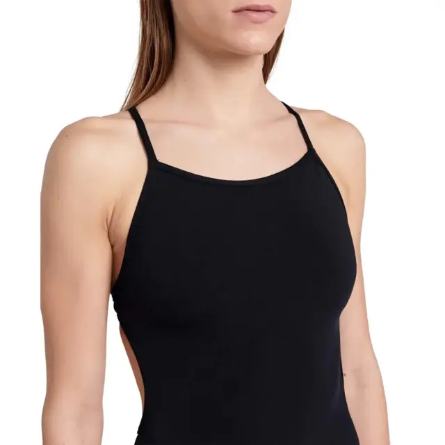 Arena Women's Lace Back Solid Swimsuit Μαύρο 004651-501 (Arena) 2