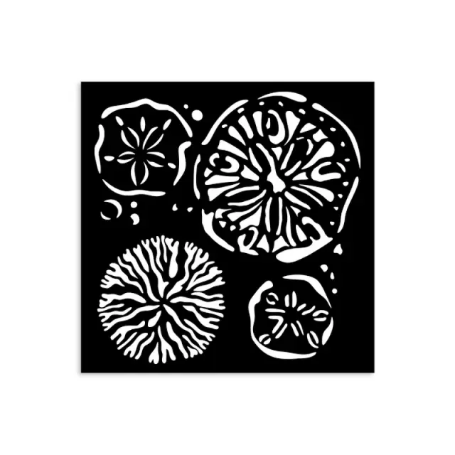 Thick Stencil 12x12cm, Stamperia, Silent Sea, Sponge