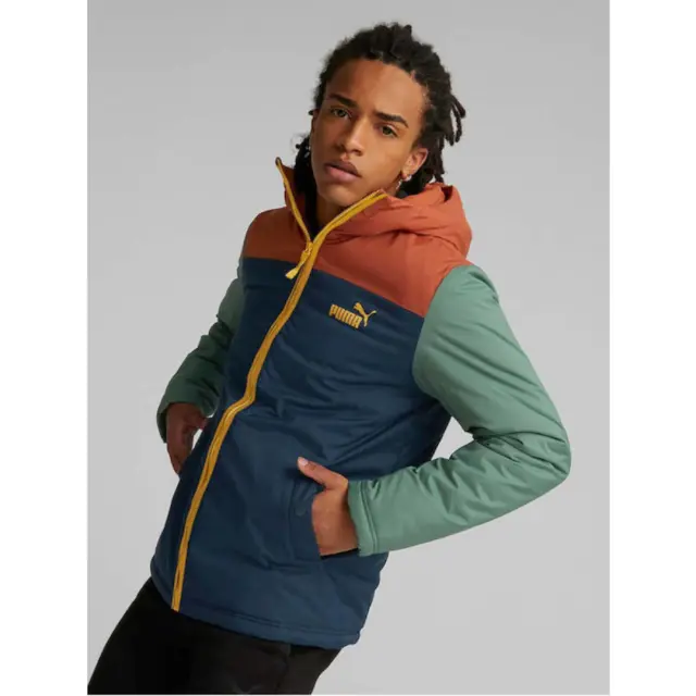 PUMA COLOURBLOCK PADDED JACKET WARM CHESTNUT - XL 3
