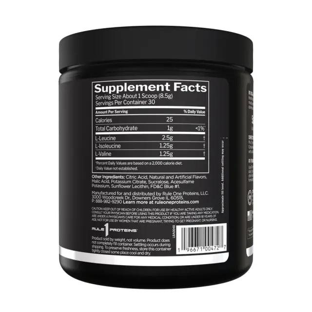 Rule1 BCAAs blue-raspberry, 30-servings 3