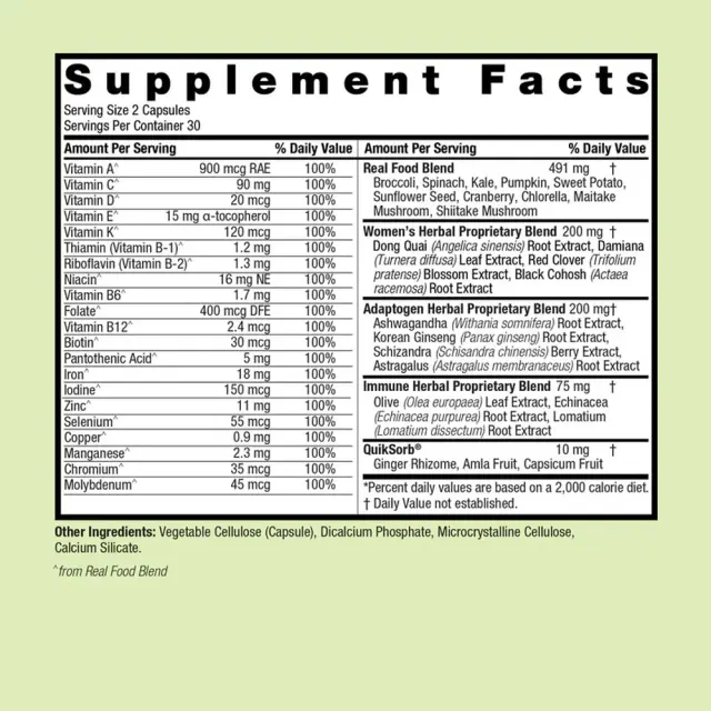 Nature's Answer Women’s 100 Multivitamin 2