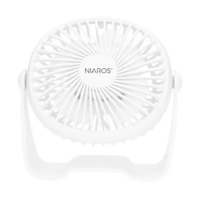 Επιτραπέζιος Ανεμιστήρας Niaros Alua USB 3W Mini Λευκό N68214