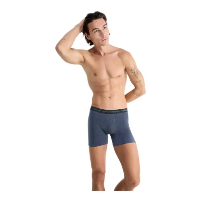 Sloggi Ανδρικό Boxer Start Short - Διπλό πακέτο, Χρώμα Μωβ-Μπλε Μελανζέ - S 3