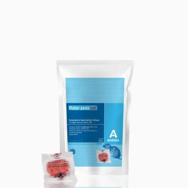 Agroza Ποντικοφάρμακο σε μορφή Πάστας Βιολέν Red 150gr