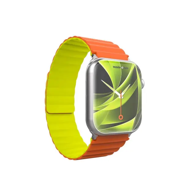 Mobile Origin Magnetic Watch Band II, orange/green - Apple Watch 49mm/46mm/45mm/44mm 3