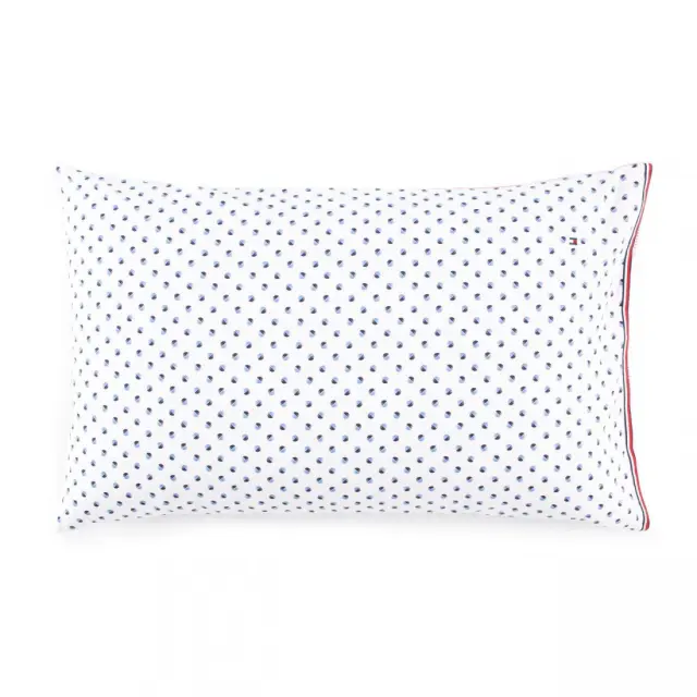 Μαξιλαροθήκη Oxford Tommy Hilfiger Marina Dots Μπλε 50x80