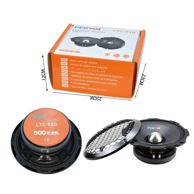 PerVoi Ηχείο Αυτοκινήτου 8" με 500W CTC-810 - Drive Midrange Car Speaker 014469 2