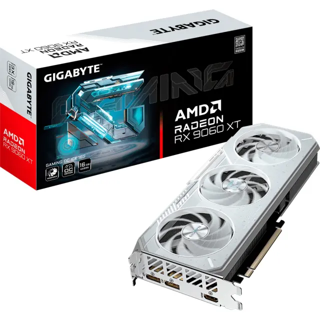 GigaByte Radeon RX 9060 XT GAMING OC ICE 16GB