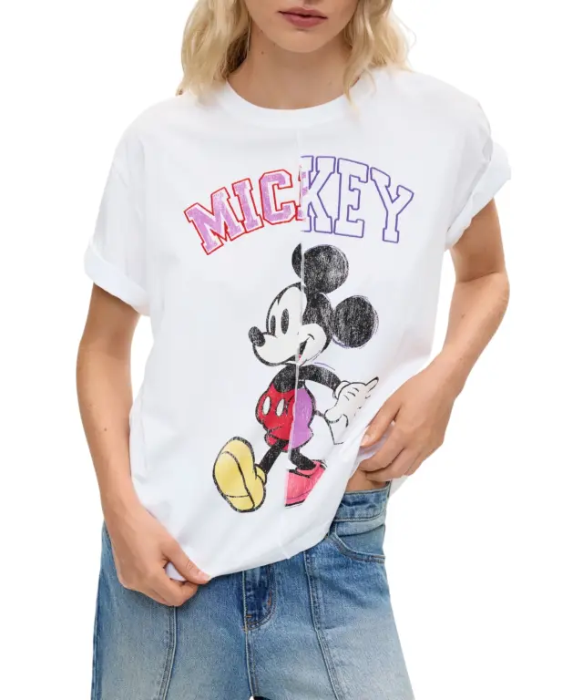 Desigual -Γυναικείο T-Shirt Migmickey 26WWTK59-1000 Λευκό 2