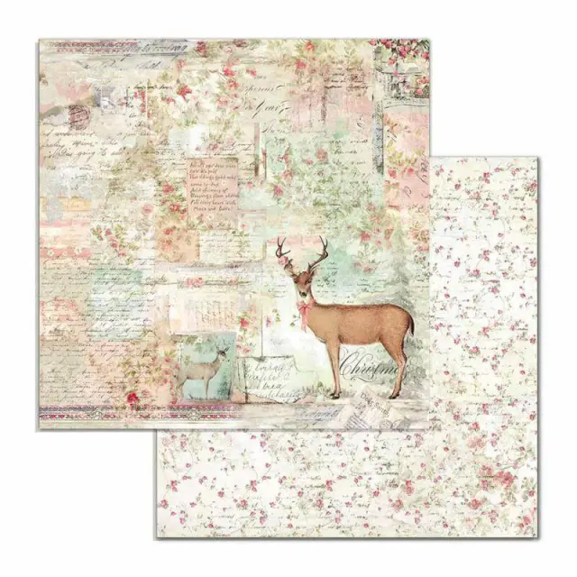 Χαρτί Scrapbooking Stamperia Διπλής Όψης - Deer - 31x30cm