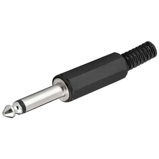 Φίς 6.35mm Πλαστικό Mono 02.008.0060 2