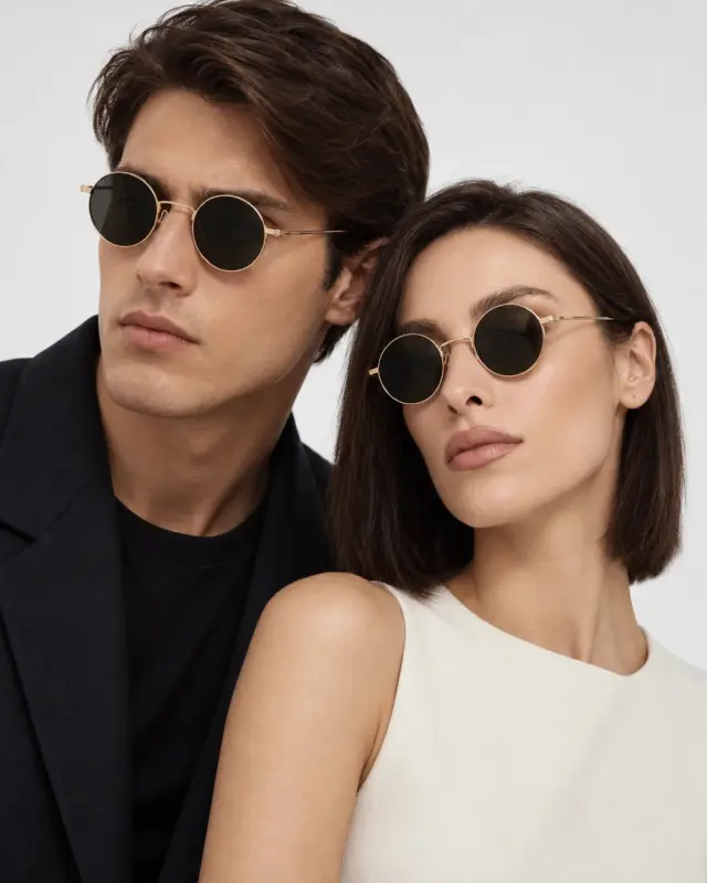 Gucci GG1649S 007 Γυαλιά Ηλίου Στρογγυλά Μεταλλικά Χρυσά με Γκρι Φακούς - 44 mm 2