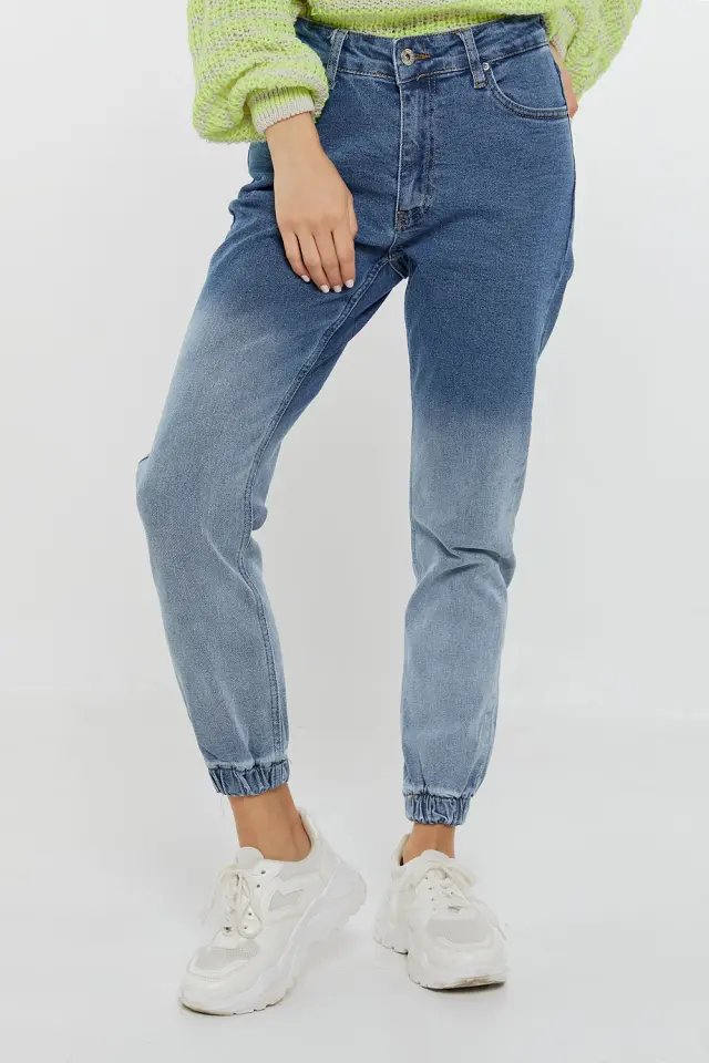 Παντελόνι Jean Jogger Μπλέ