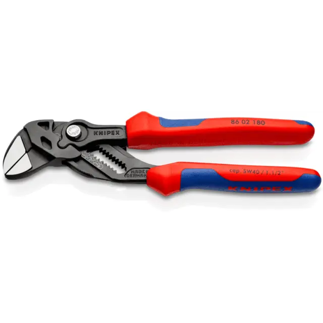 Knipex 8602180 Γκαζοτανάλια κλειδί βαριά μόνοση με άνοιγμα ως 40mm Νο180mm
